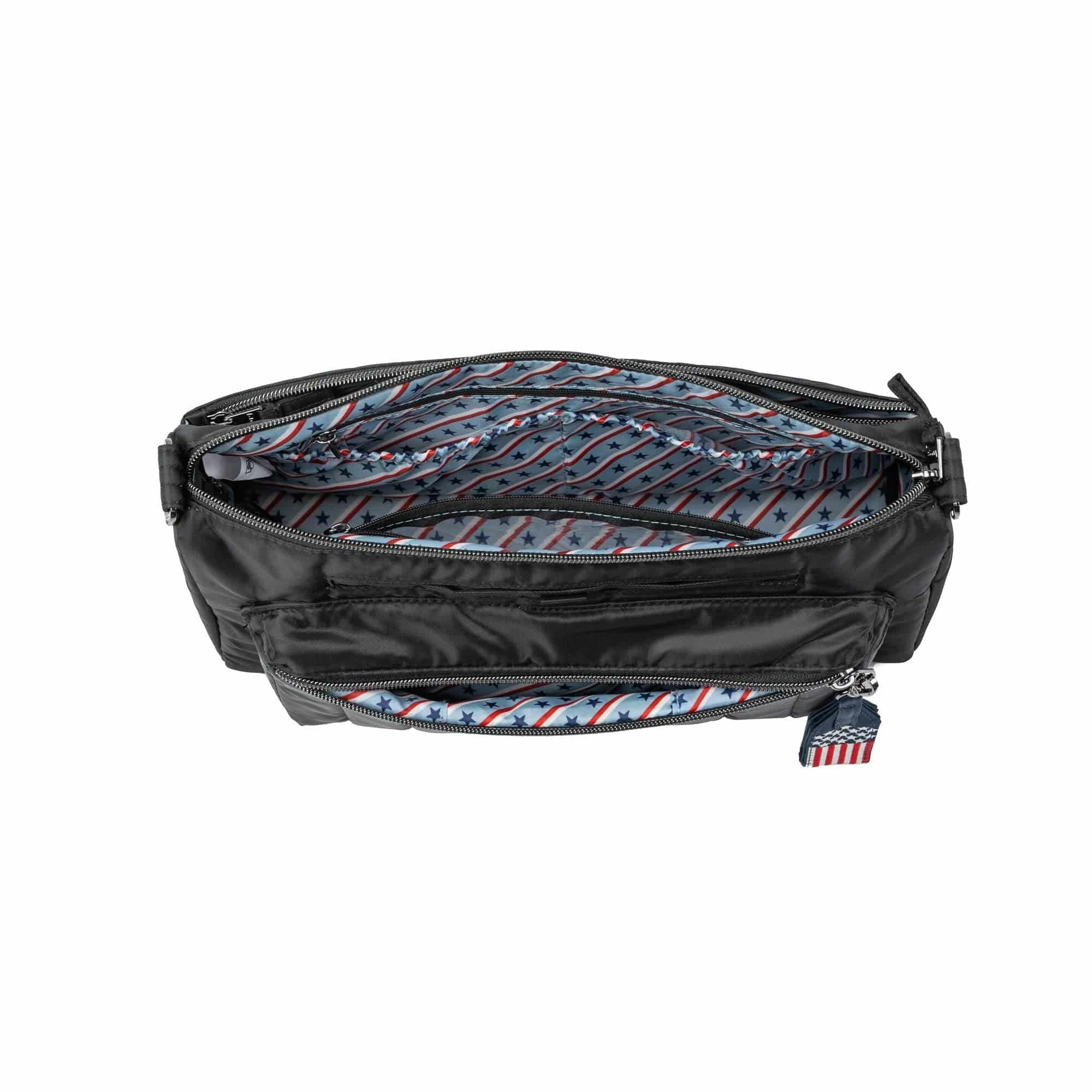 Stretch LE Crossbody Bag - Patriotic - BLACK 2 - 24321_StretchLE_Black_Angle_05